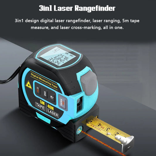 3In1 Laser Rangefinder Laser 40M / 60M Distance Meter Measuring Laser Tape Measure Digital Laser Rangefinder Scale Area Distance
